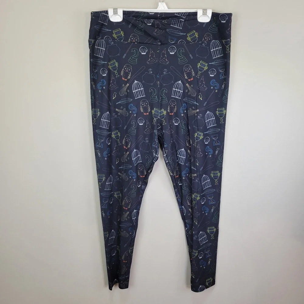 Whimsies Halloween‎ Polyester Spandex Ankle Leggings Curvy Plus